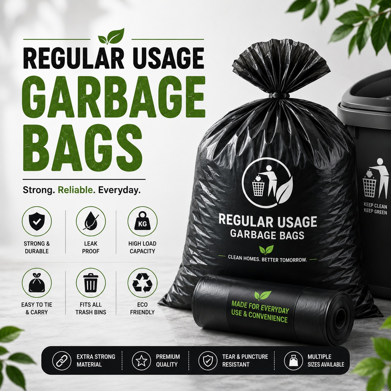 Regular Usage Garbage Bags